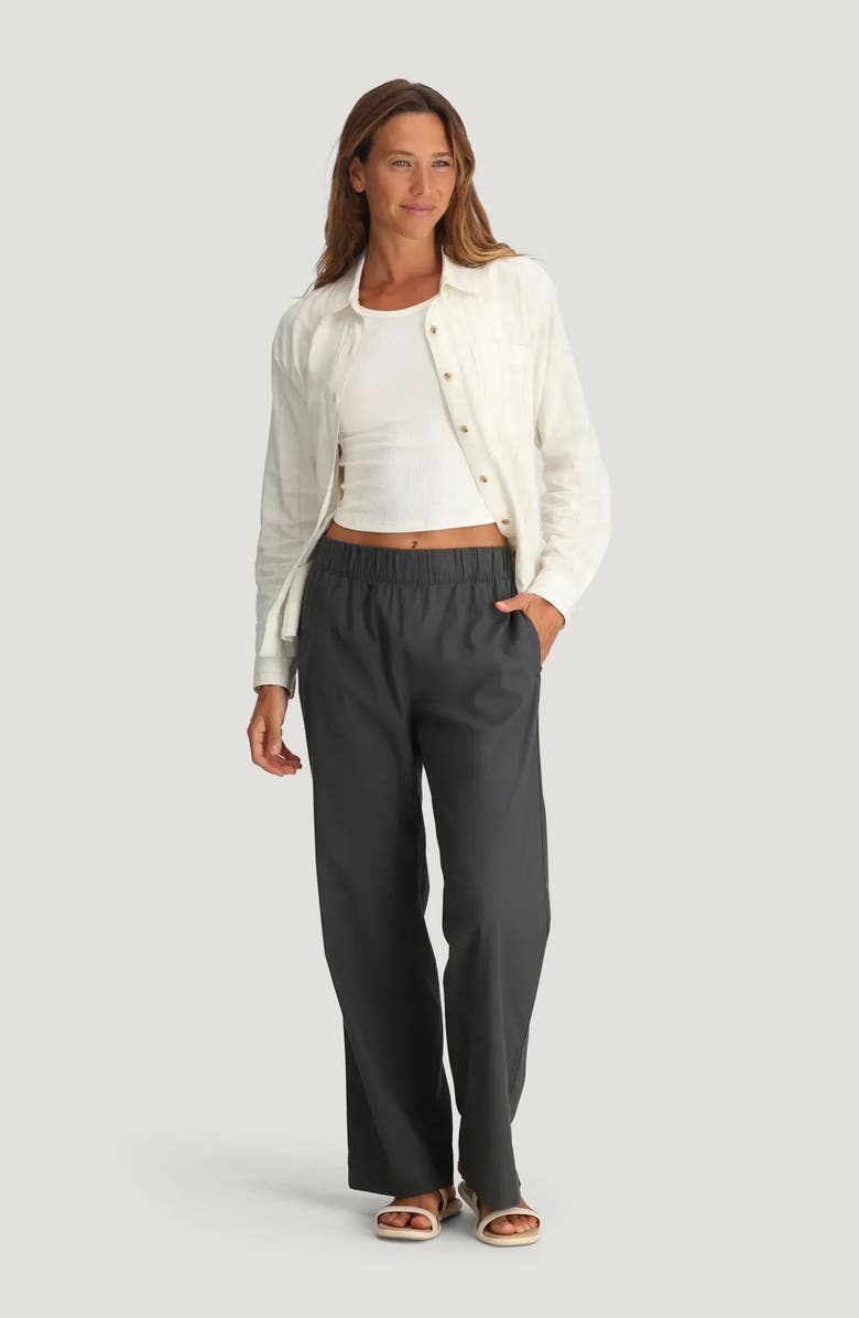 Free Fly Sullivans Wide Leg Pants, Alternate, color, Anthracite