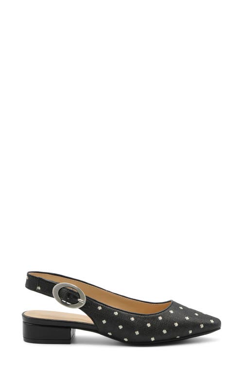 Adrienne Vittadini Papina Slingback Pump In Black Dot