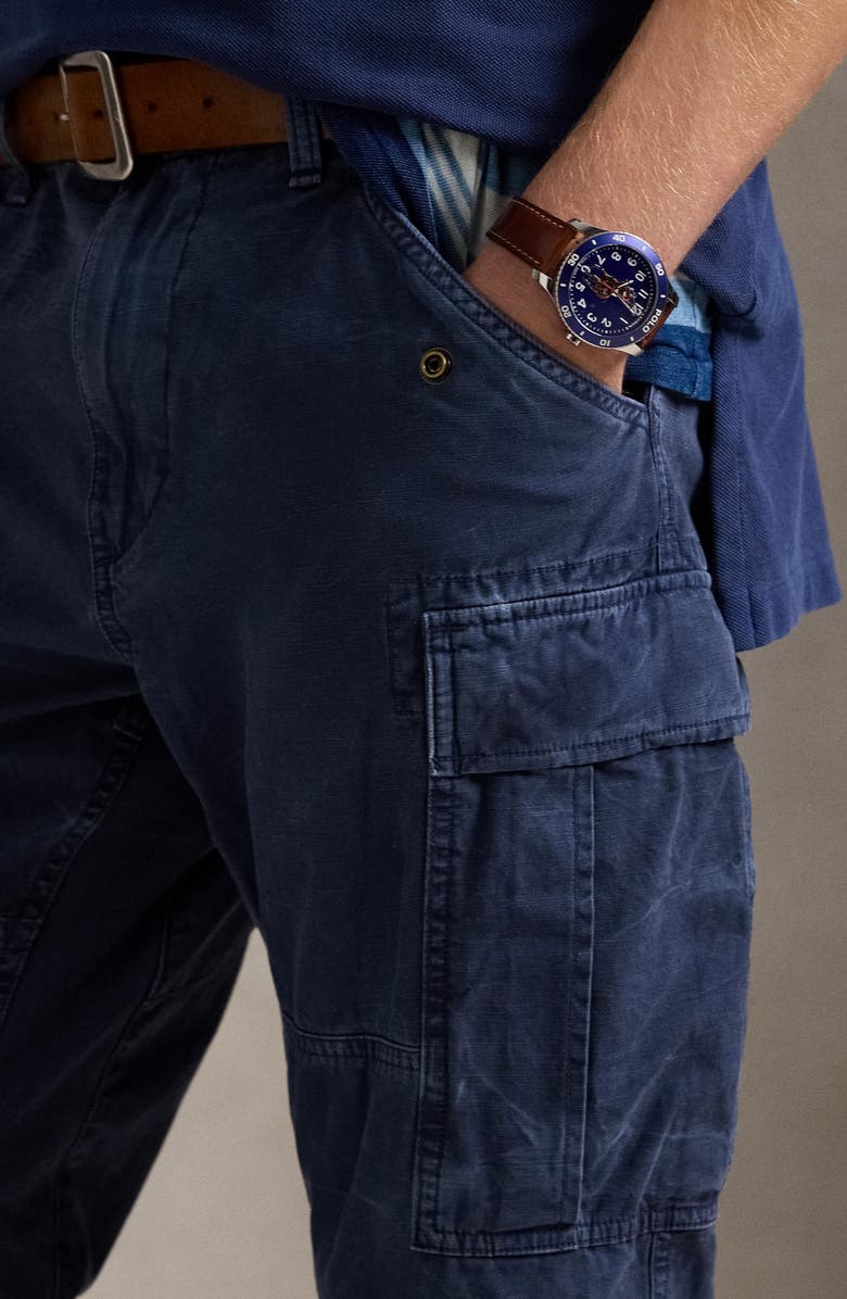 Polo Ralph Lauren Slim Fit Garment Dyed Twill Cargo Pants, Alternate, color, 