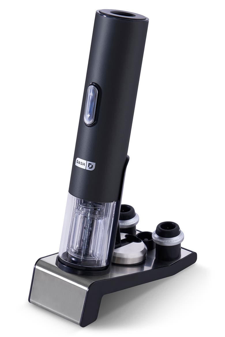 Serve & Preserve Electric Wine Set, Main, color, BLACK