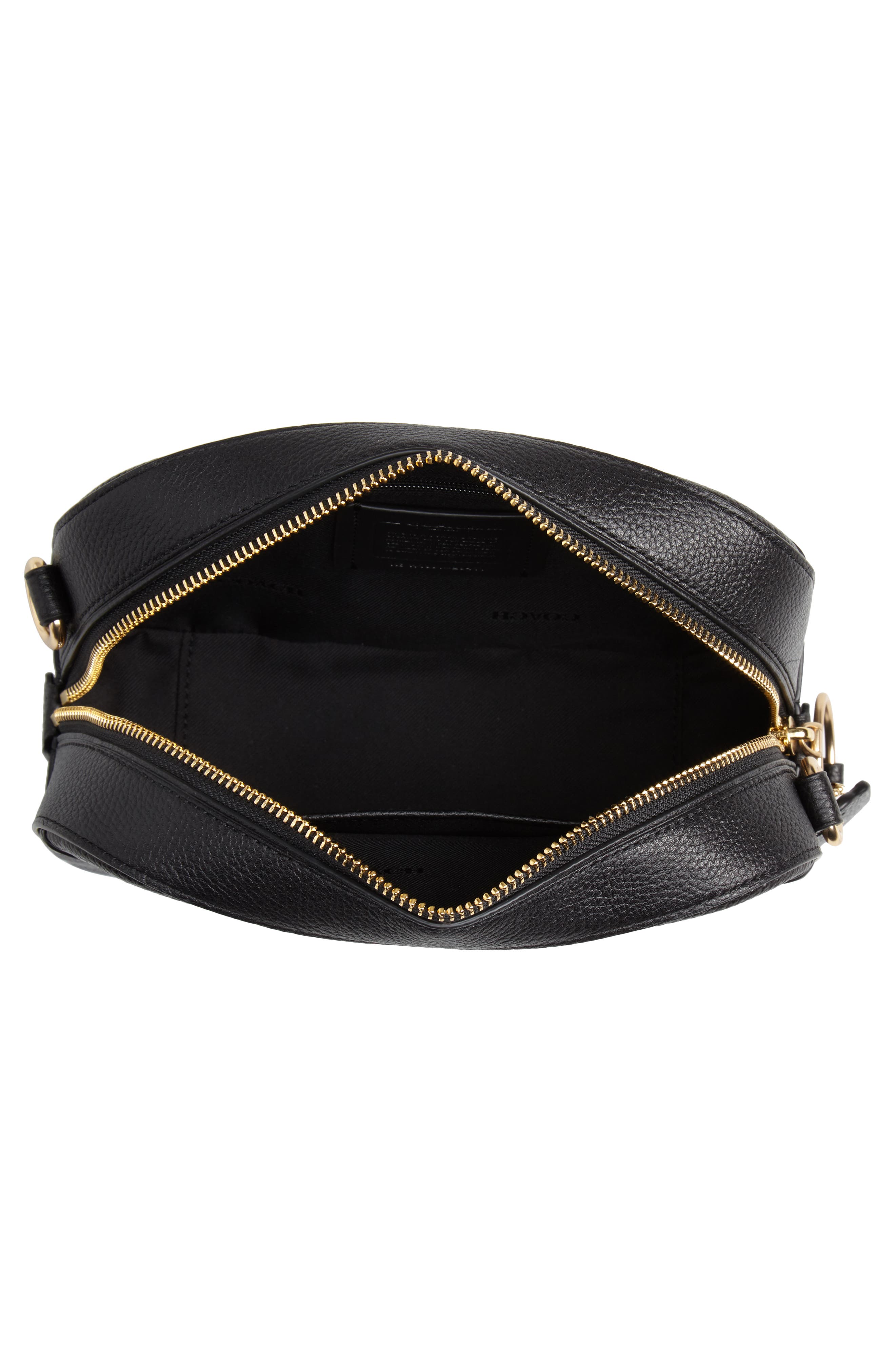 COACH Pebbled Leather Camera Bag, Alternate, color, 