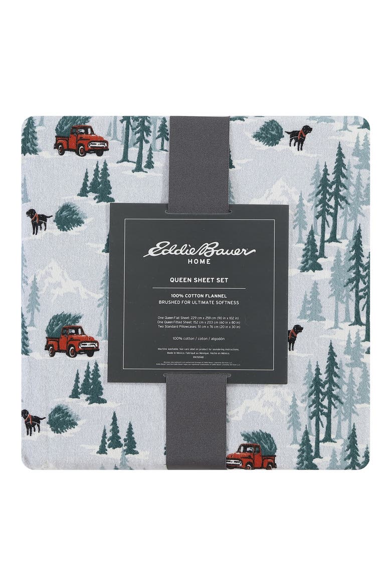 Tree Farm Sheet Set, Alternate, color, DARK ORANGE