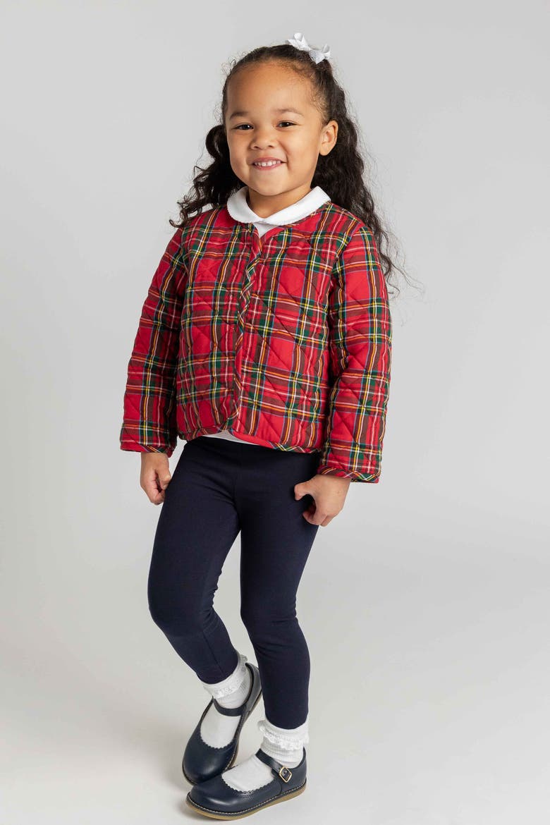 Plaid Quilted Jacket, Alternate, color, Red Multi Plaid