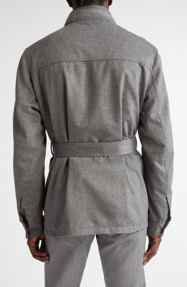 ISAIA Cashmere Field Jacket, Alternate, color, Medium Grey