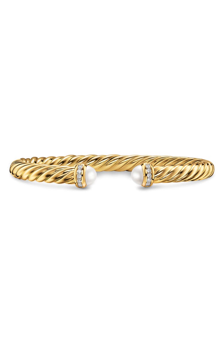 David Yurman Cablespira<sup>®</sup> Flex Bracelet, 6mm, Main, color, Pearl