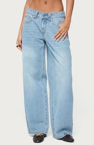 EDIKTED Rivka Straight Leg Jeans