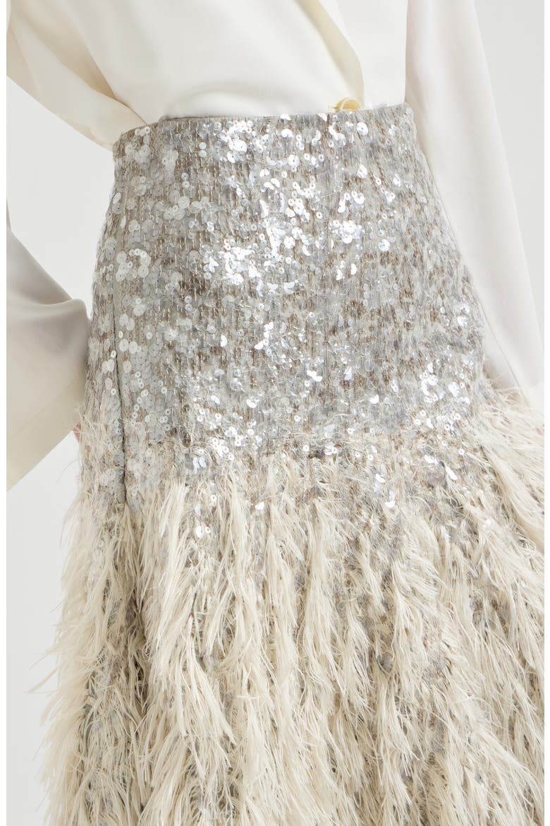 Dazzling dégradé skirt, Alternate, color, Grey