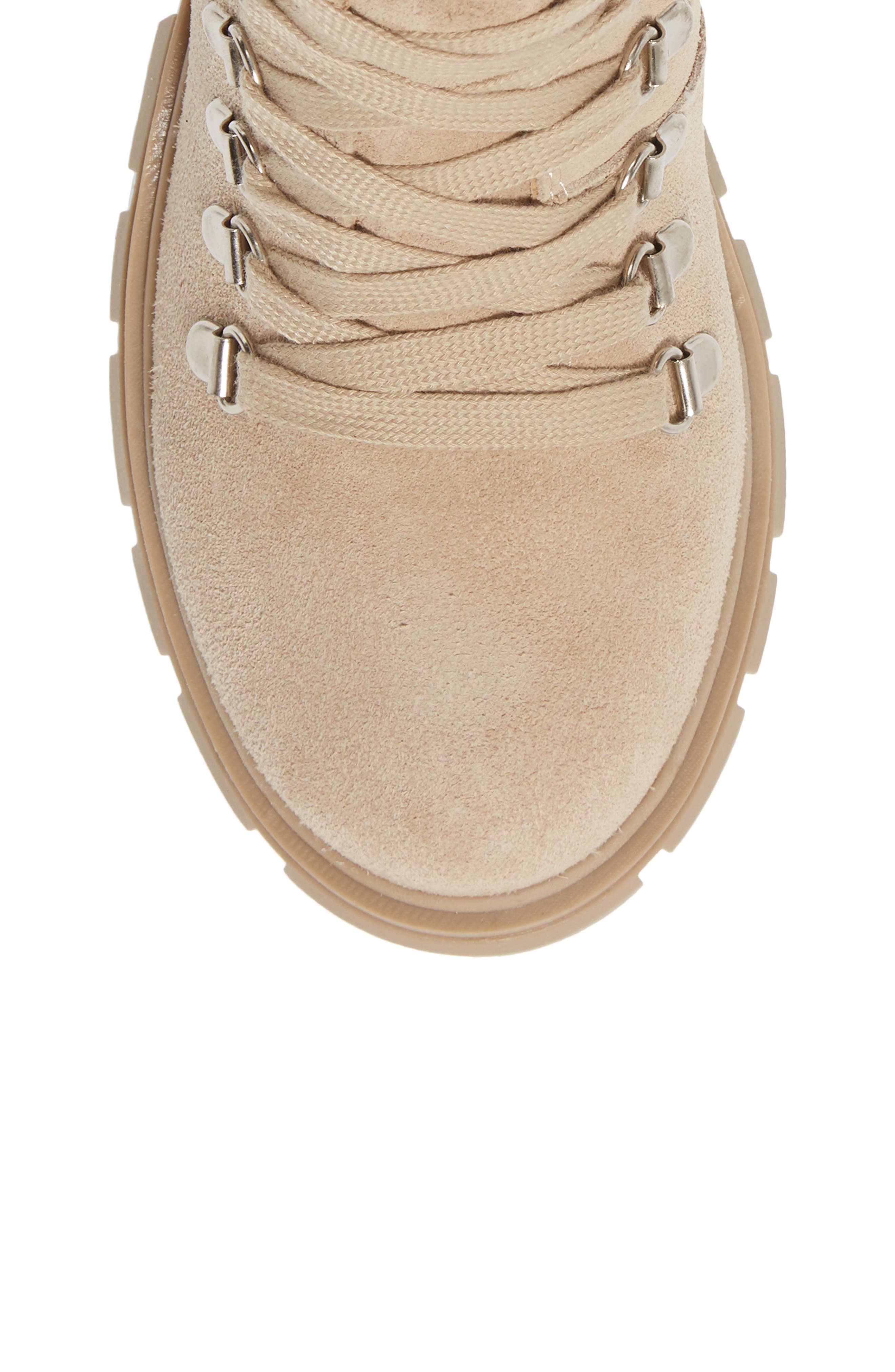 Hint Lace-Up Boot, Alternate, color, SAND SUEDE