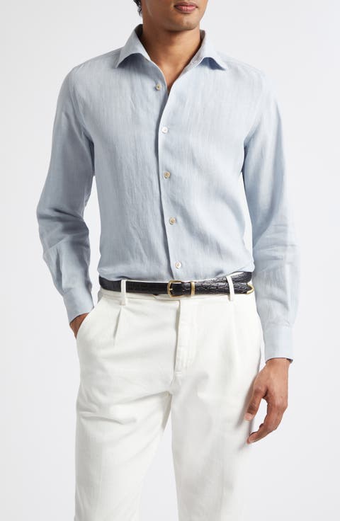 Linen Button-Up Shirt