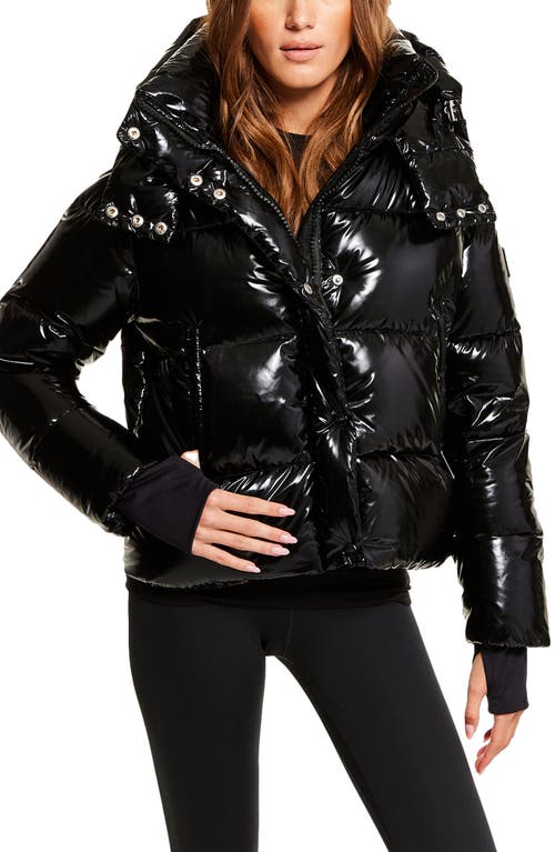 Sam . Freestyle Water Resistant Down Puffer Coat In Black