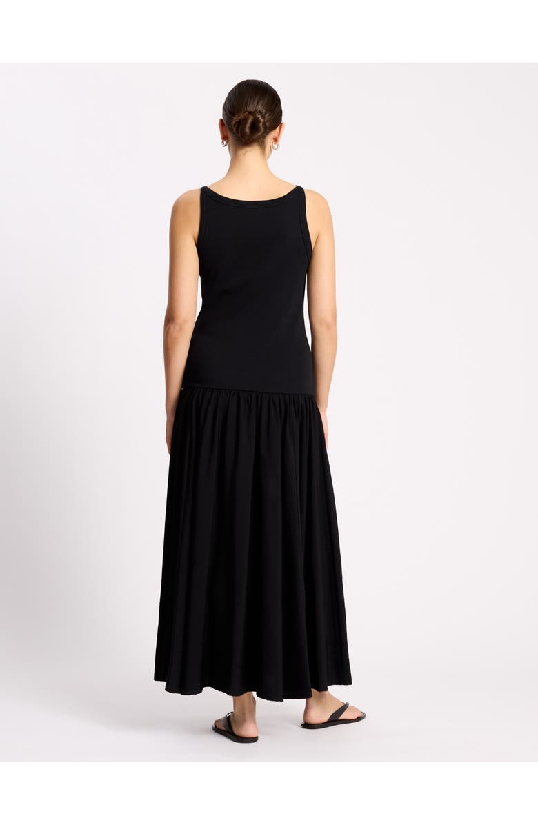Albaray Ribbed Bodice Sleeveless Maxi Dress, Alternate, color, Black