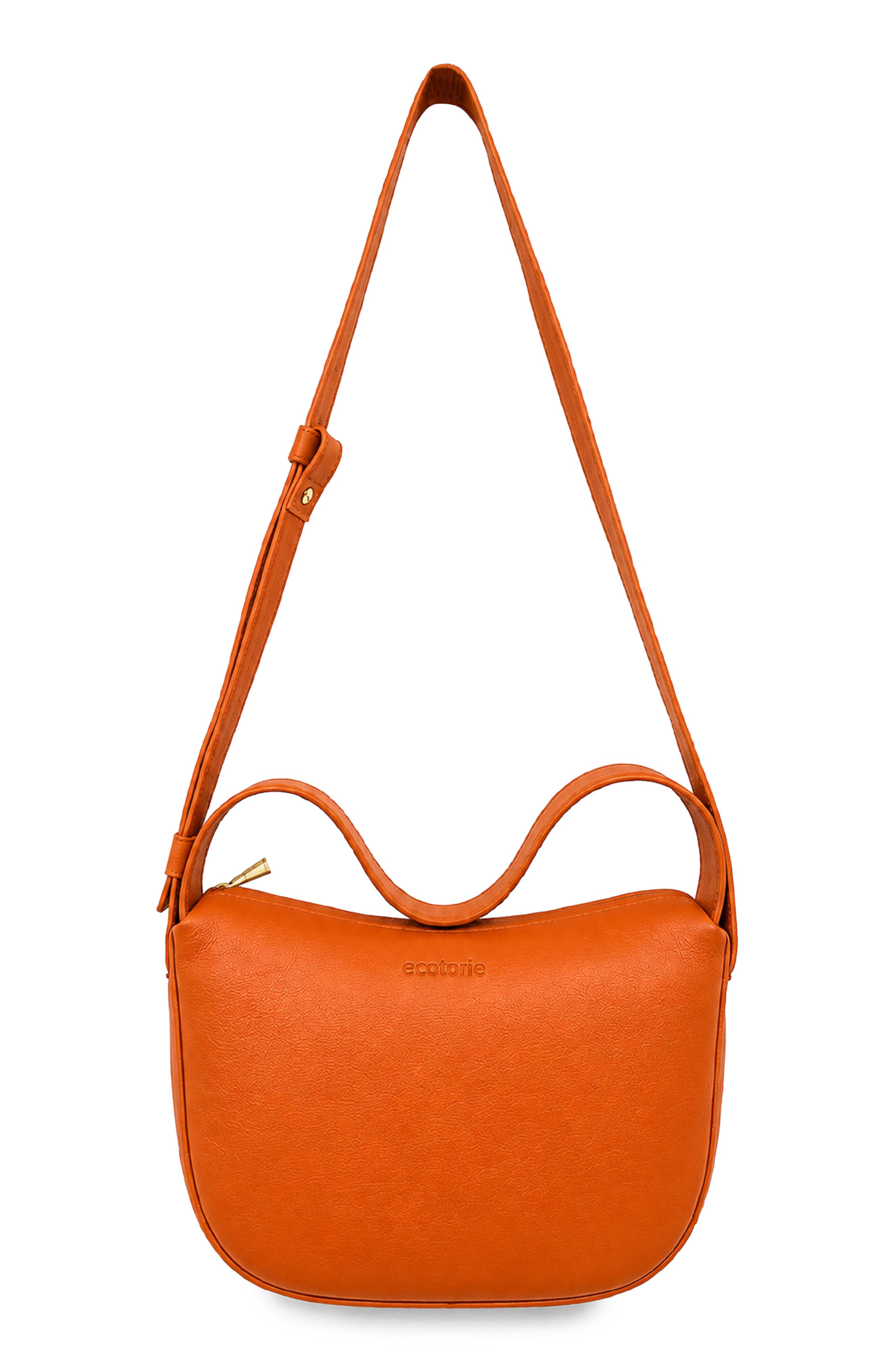 Peggy Leather Shoulder Bag, Main, color, CARAMEL