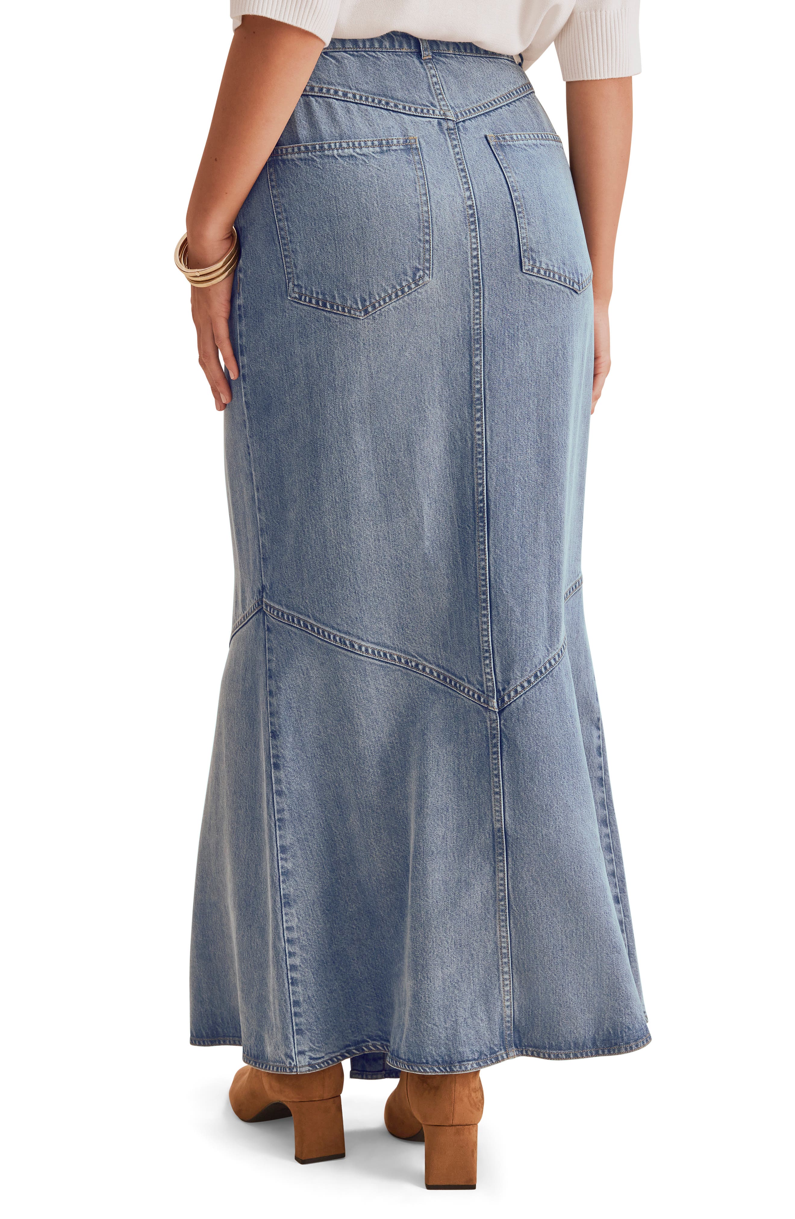 Splendid Lounge Denim Maxi Skirt (Women) | Nordstrom