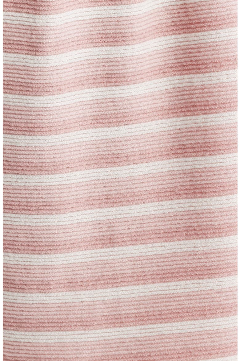 Dealia Stripe Polo Sweater & Shorts Set, Alternate, color, PINK STRIPE