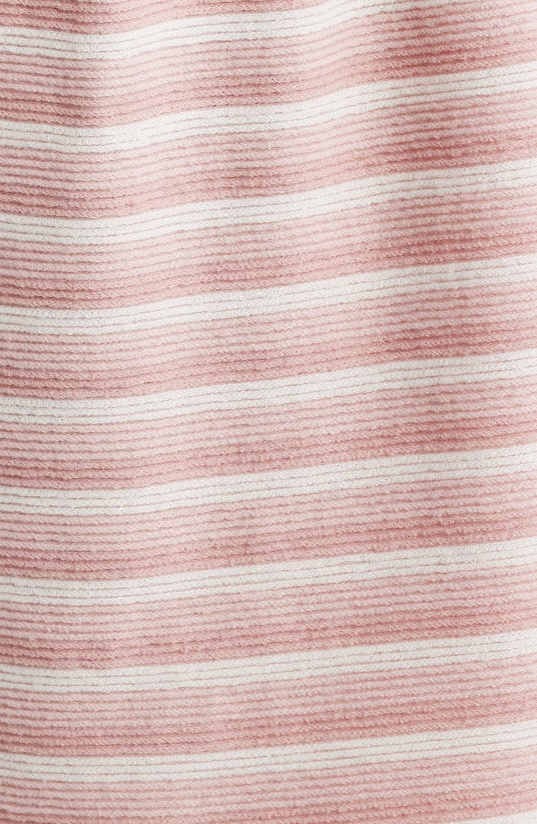 Petal & Pup Dealia Stripe Polo Sweater & Shorts Set, Alternate, color, Pink Stripe