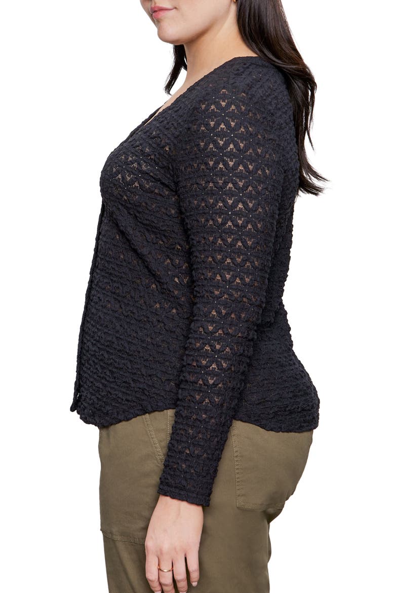 Dreamland Button-Up Top, Alternate, color, BLACK