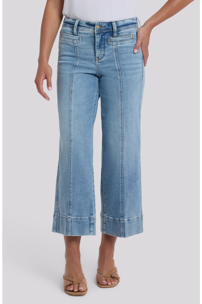 Teresa Seamed Ankle Wide Leg Jeans, Main, color, MIST SPRINGS