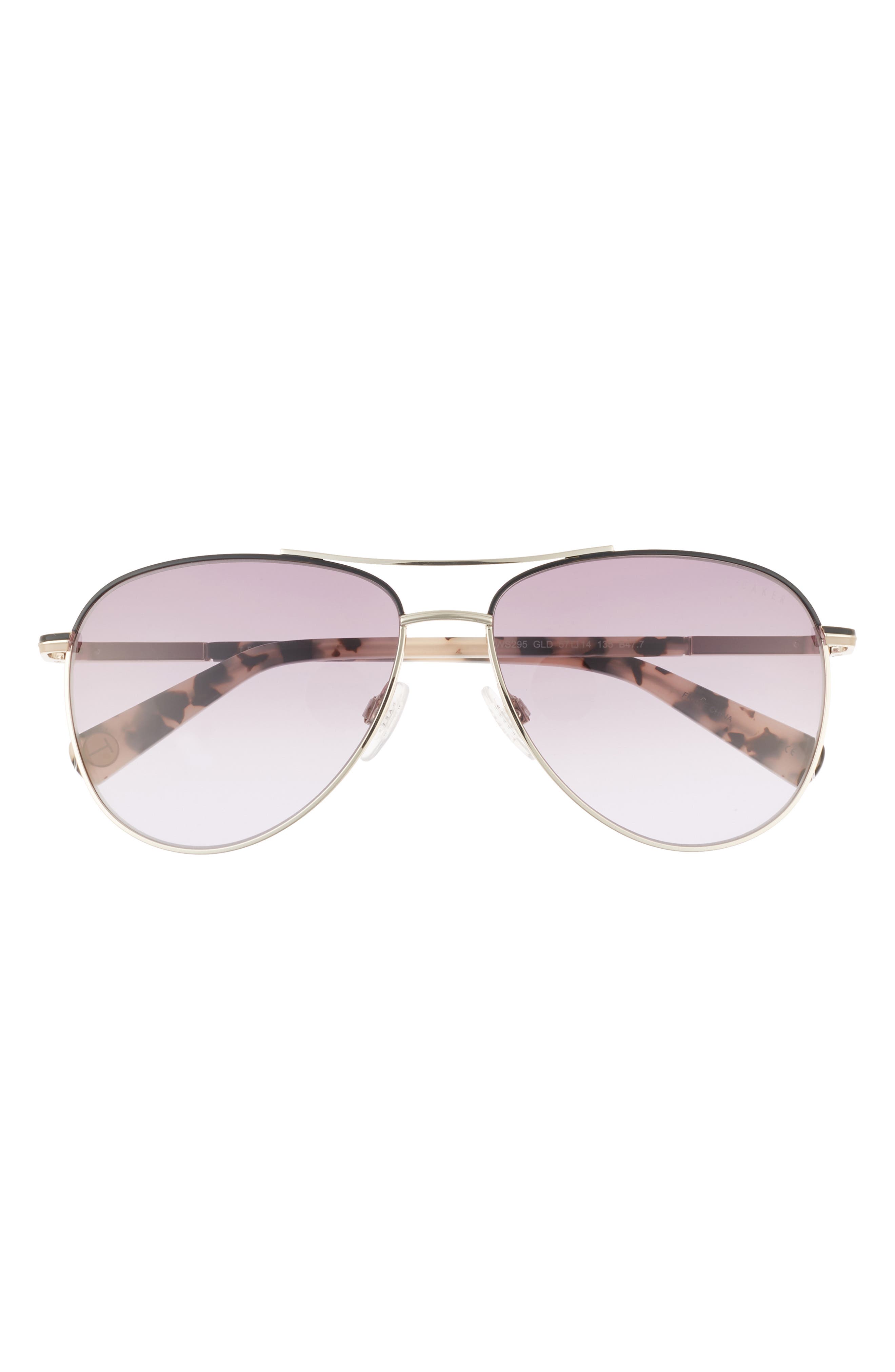 Ted Baker London 57mm Gradient Aviator Sunglasses