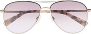 Ted Baker London 57mm Gradient Aviator Sunglasses