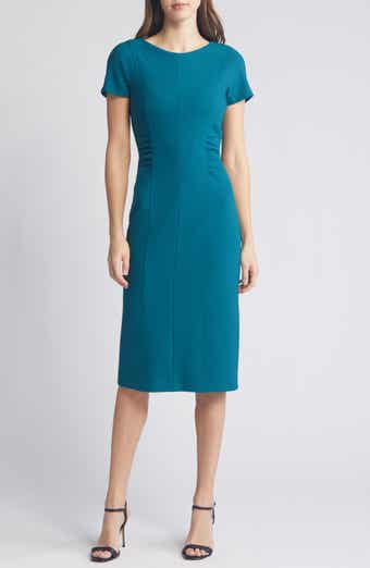 BOSS Dakela Ruched Sheath Dress