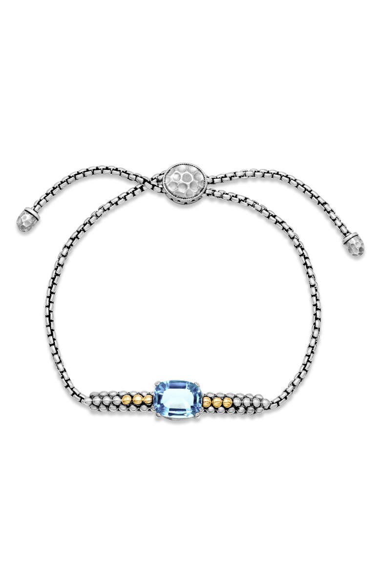 SAMUEL B. Stone Bolo Bracelet, Main, color, Blue