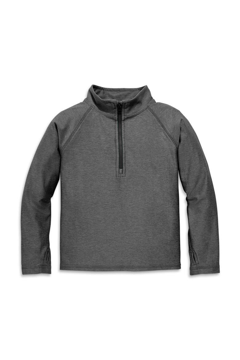 Kids Flexknit Half-Zip Pullover, Main, color, Charcoal