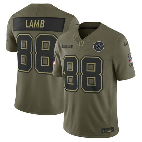 Men's Nike CeeDee Lamb Olive Dallas Cowboys 2025 Salute to Service Limited Jersey