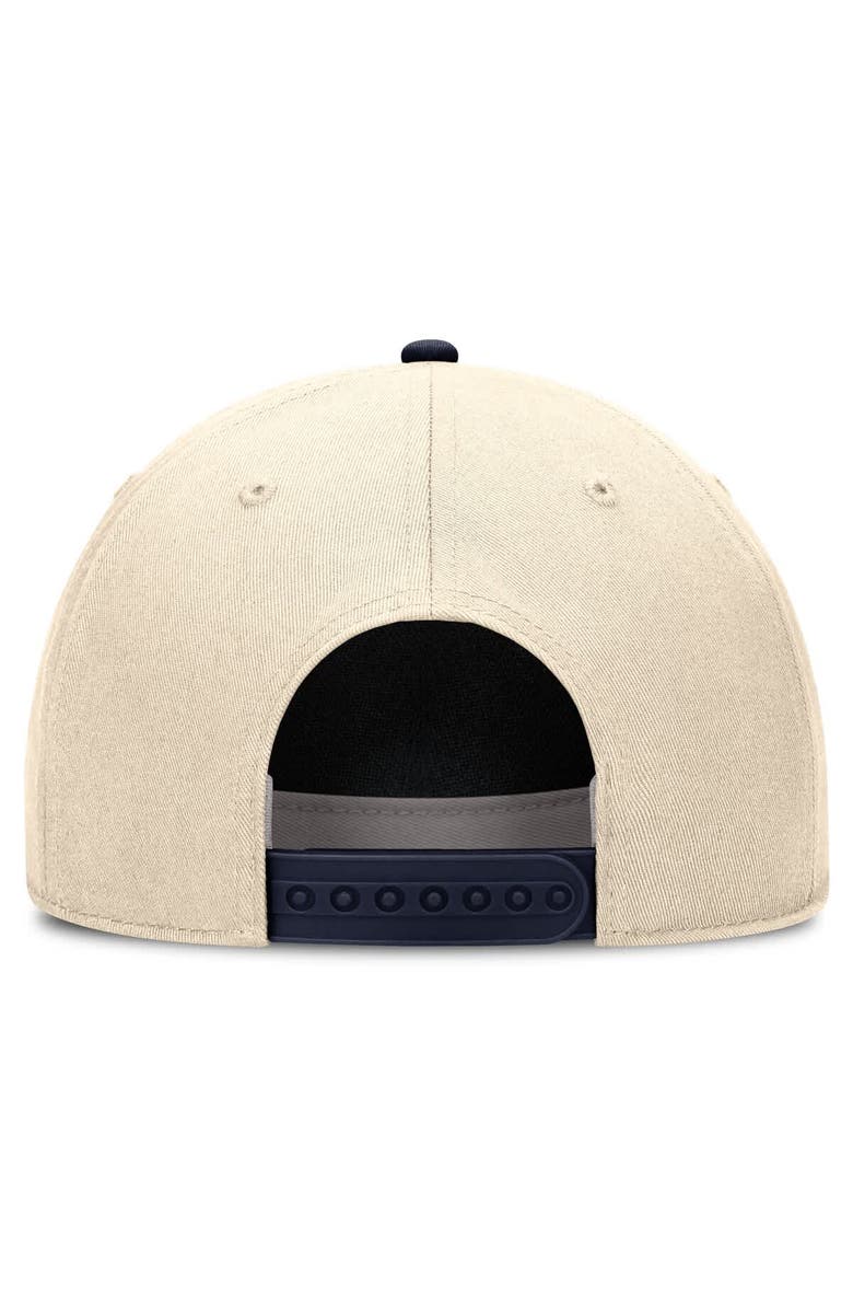 Nike Men's Nike Natural/Navy West Virginia Mountaineers Academic Rise Dri-FIT Adjustable Hat, Alternate, color, Natural