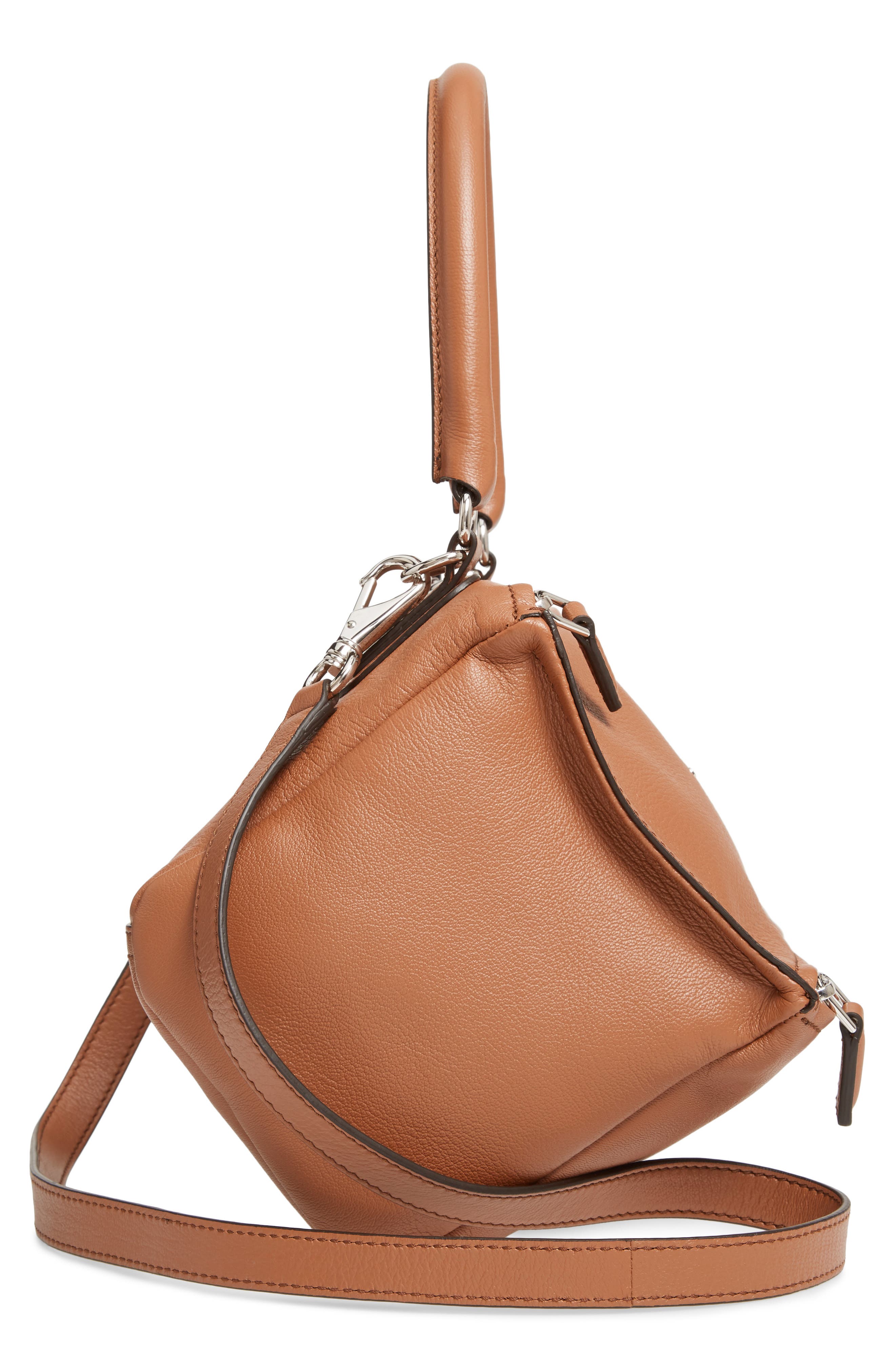 Givenchy Small Pandora Leather Satchel, Alternate, color, 