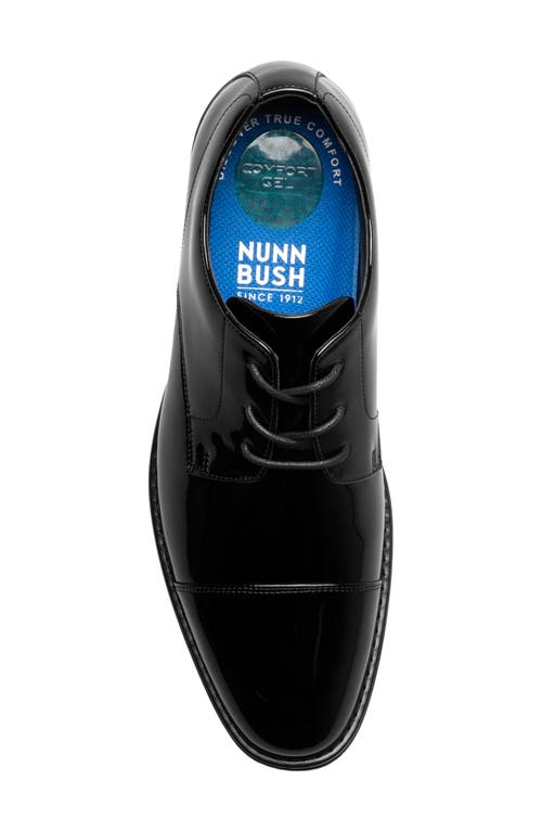 Nunn Bush Centro Formal Flex Cap Toe Derby In Black Patent