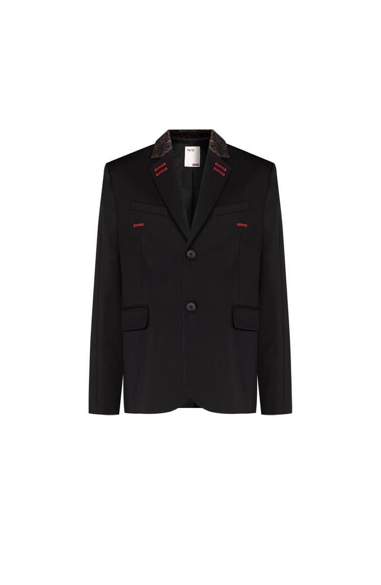PCFG Your *Itch Kangaroo Collar Blazer Jacket, Alternate, color, Black