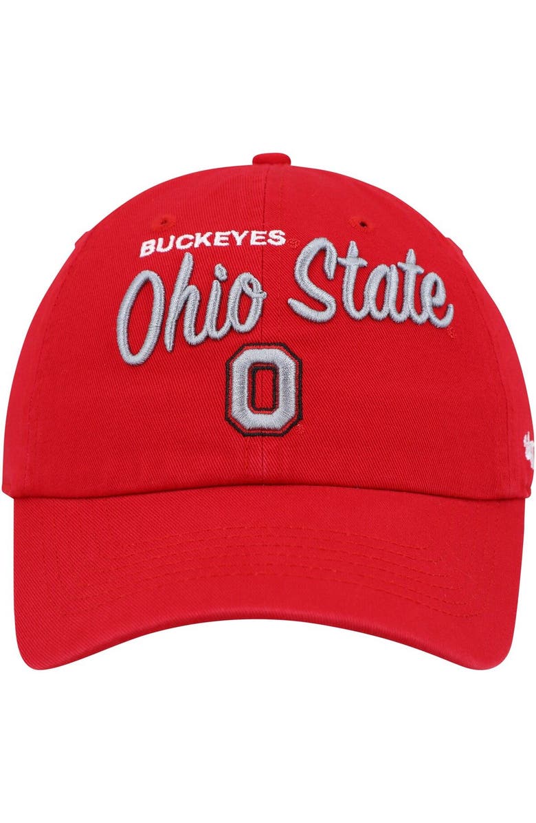 '47 Women's '47 Scarlet Ohio State Buckeyes Phoebe Clean Up Adjustable Hat, Alternate, color, Scarlet