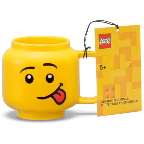 Classic Yellow Minifigures Silly Ceramic Mug, 8.6oz