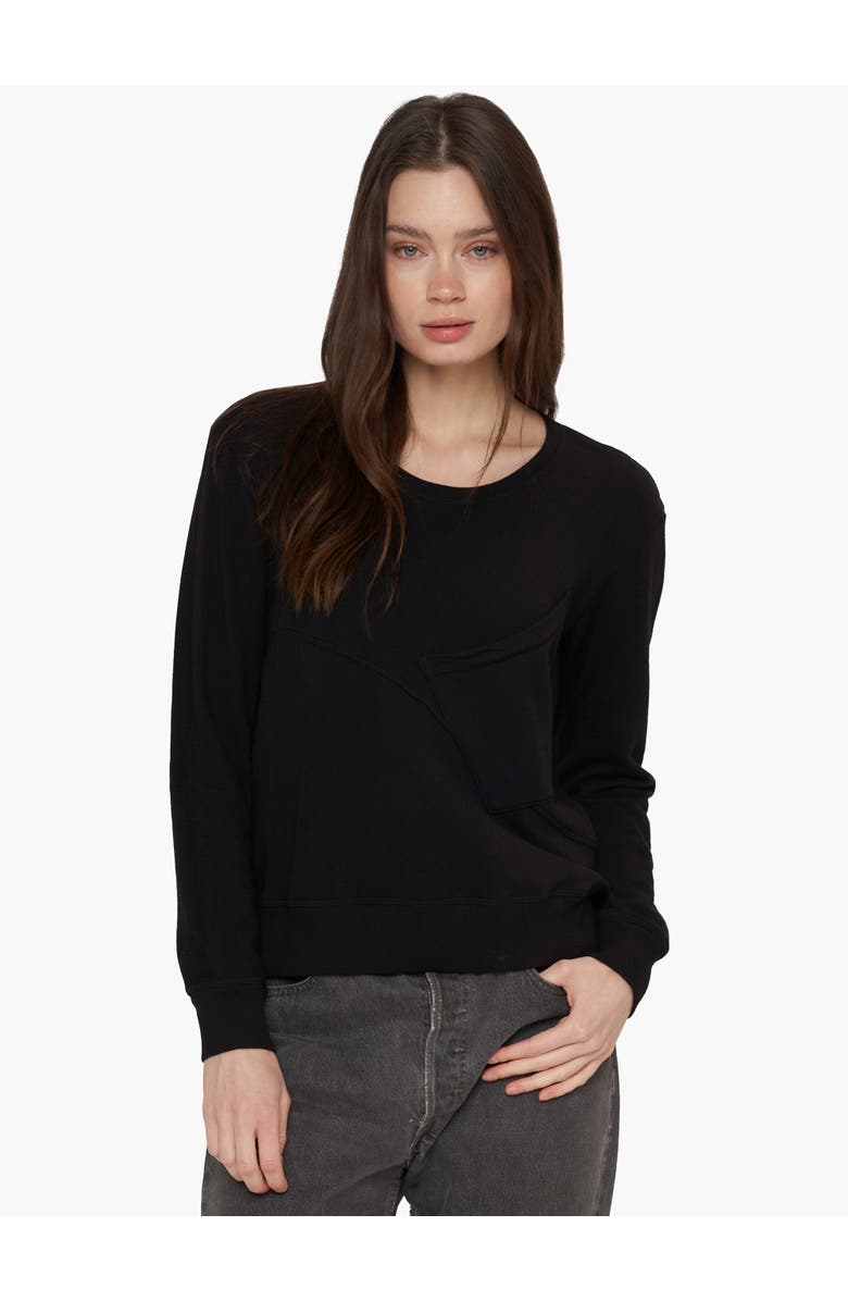 WILT Clothing Seamed Pocket Sweatshirt, Main, color, Black
