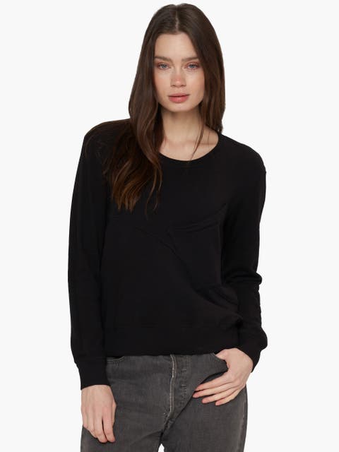 Seamed Pocket Sweatshirt