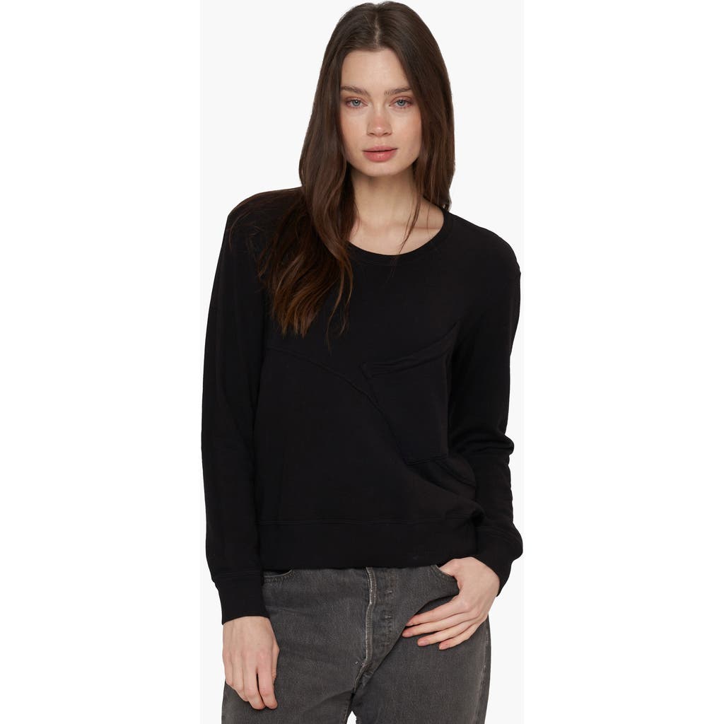 Wilt Clothing Seamed Pocket Sweatshirt In Black