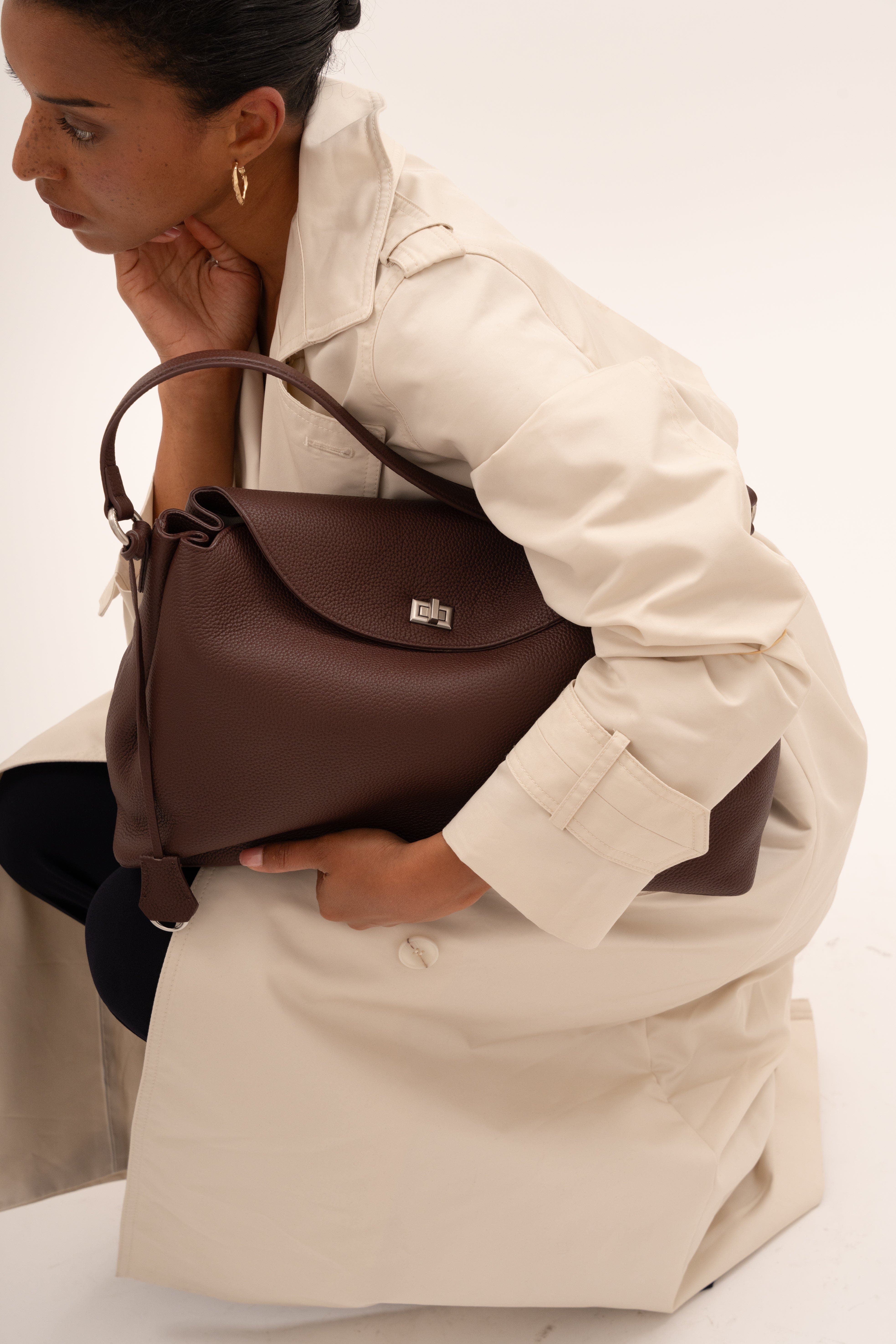 81031540 Zephyr Grande Handbag, Alternate, color, Brown