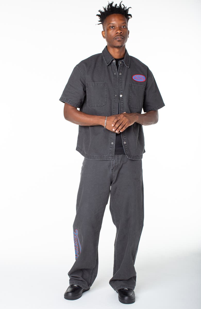 Von Dutch Short Sleeve Hell Shirt, Alternate, color, Moonless Night