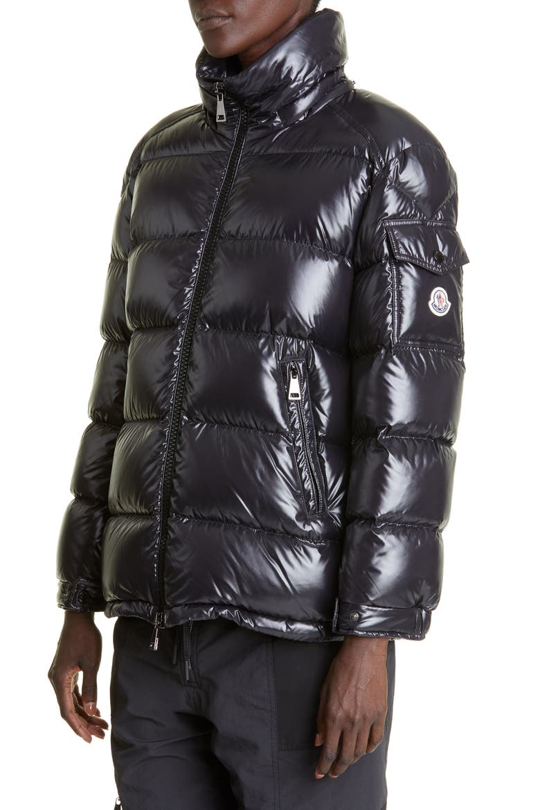 Maire Water Resistant Down Puffer Jacket, Alternate, color, BLACK