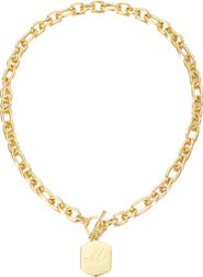 Adornia Monogram Initial Pendant Necklace