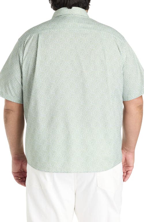 Untuckit Fit by Dxl Big & Tall Ivers Wrinkle-Free Performance Floral Print Sport Shirt in Green  product