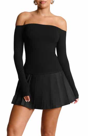 Naked Wardrobe Butter Off the Shoulder Top