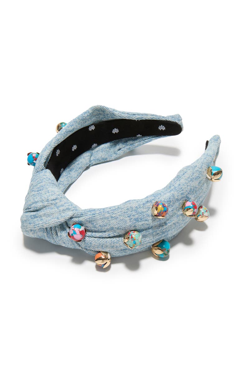 Lele Sadoughi Knotted Terrazo Medley Headband, Main, color, Stone Wash