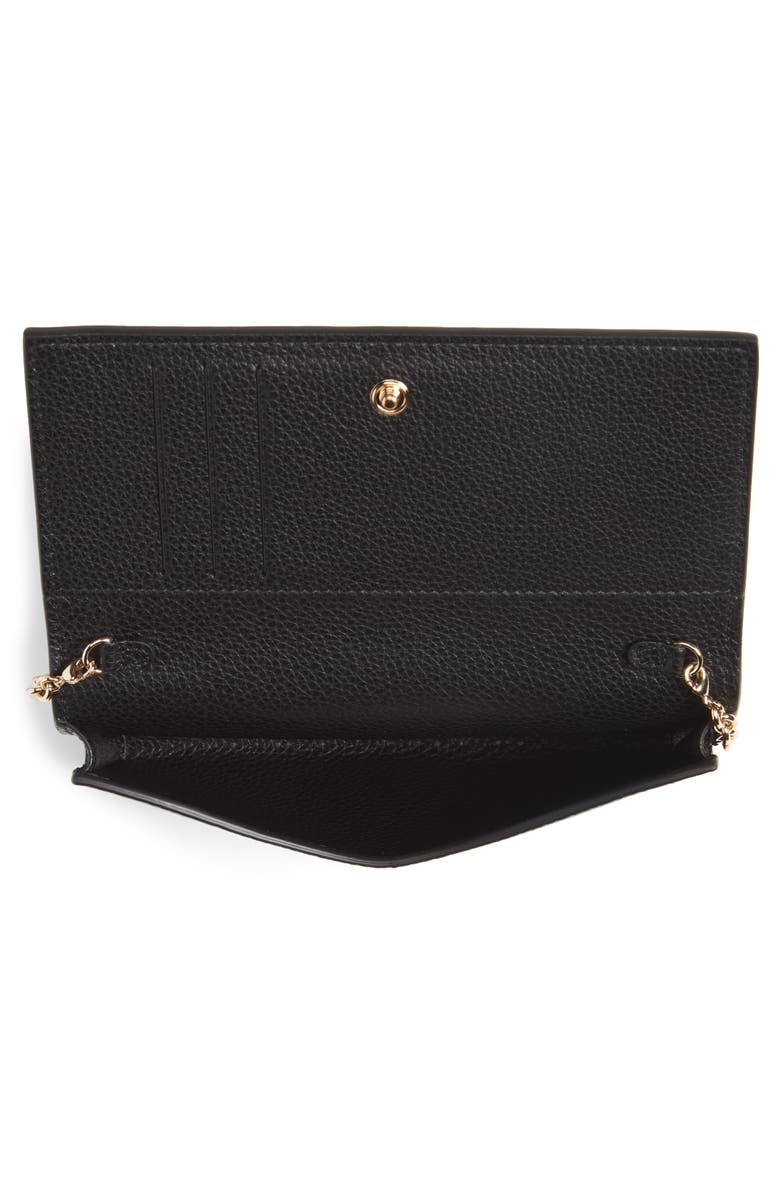 FERRAGAMO Salvatore Ferragamo City Grainy Leather Wallet on a Chain, Alternate, color,