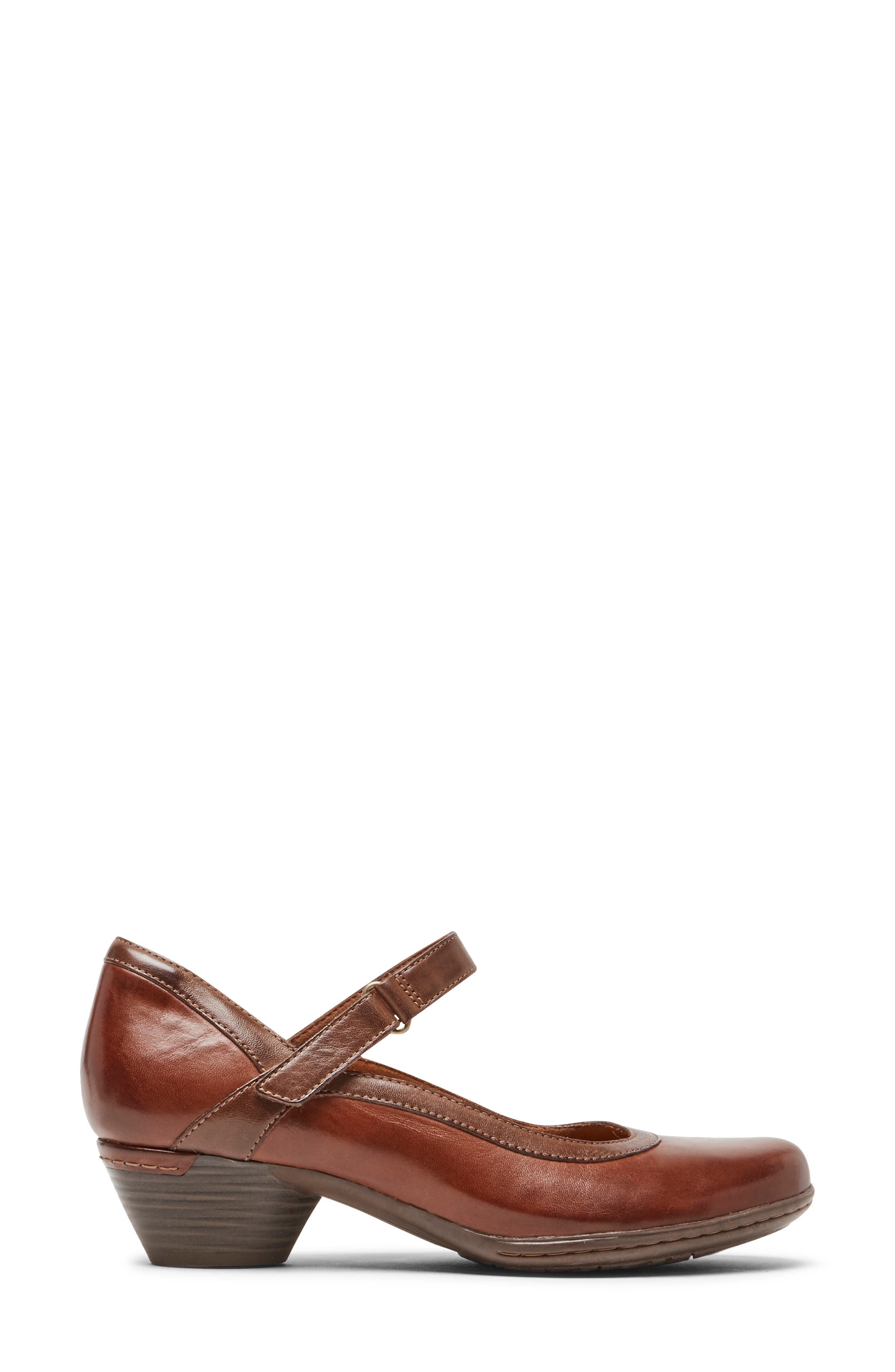 Laurel Mary Jane, Alternate, color, BROWN LEATHER