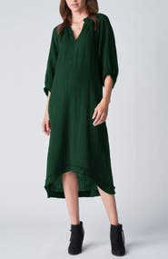 ocean+main Gauze Dress with Pockets