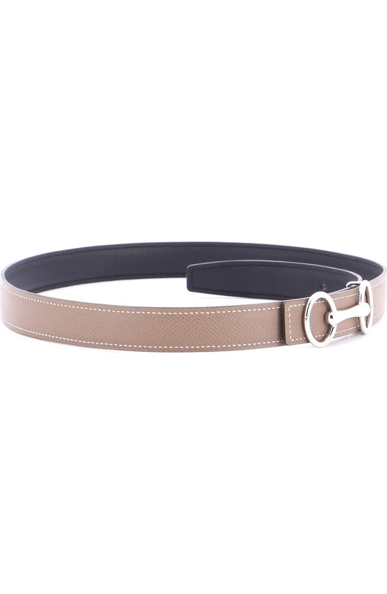 Pre-Owned Hermes Heritage Reversible Belt Leather Medium, Alternate, color, Neutral