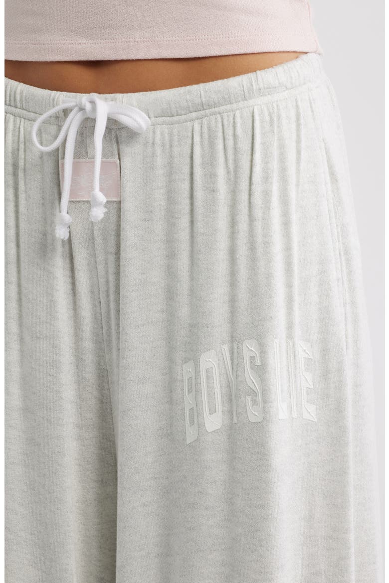 Pinky Promise Leah Wide Leg Lounge Pants, Alternate, color, GREY