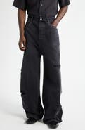 AMIRI Bones Studded Rip & Repair Baggy Jeans