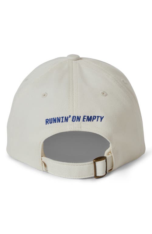 Brixton Running On Empty Baseball Cap In Off White